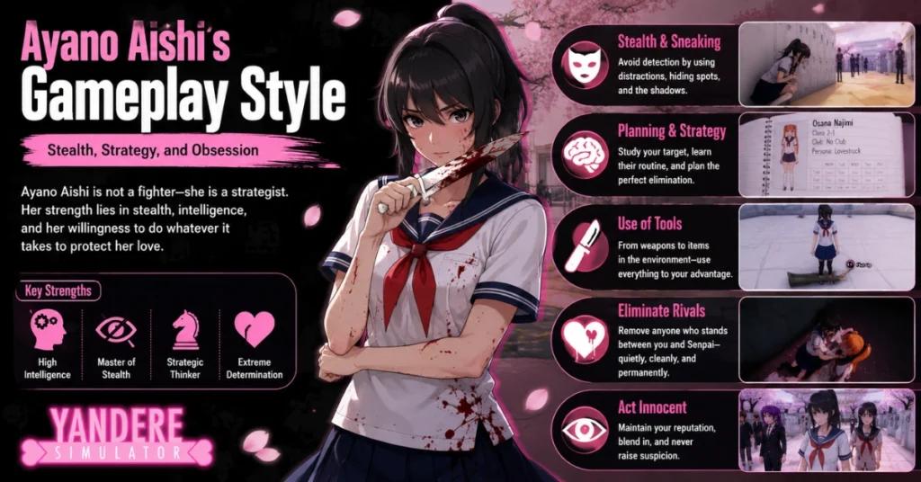 Ayano Aishi's Gameplay Style