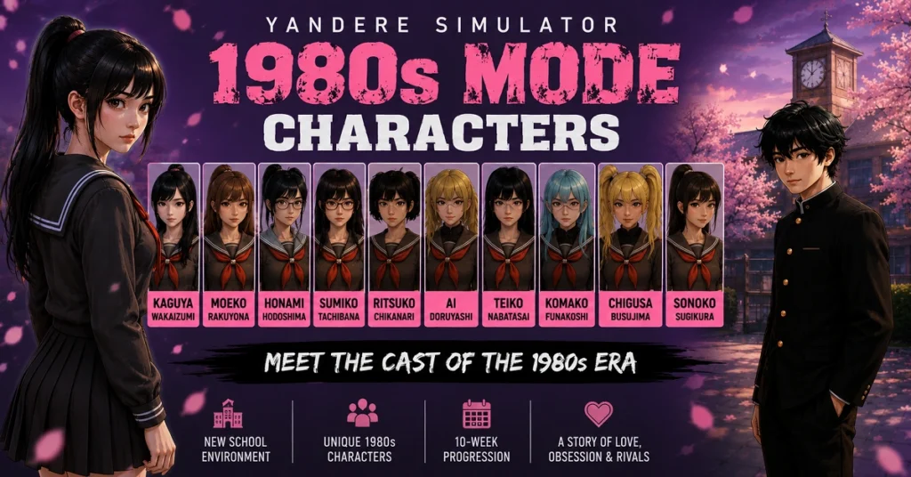 Yandere 1980 characters