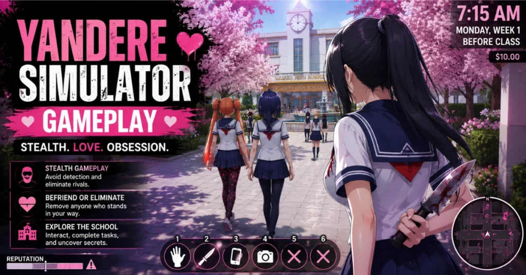 Yandere Simulator Gameplay