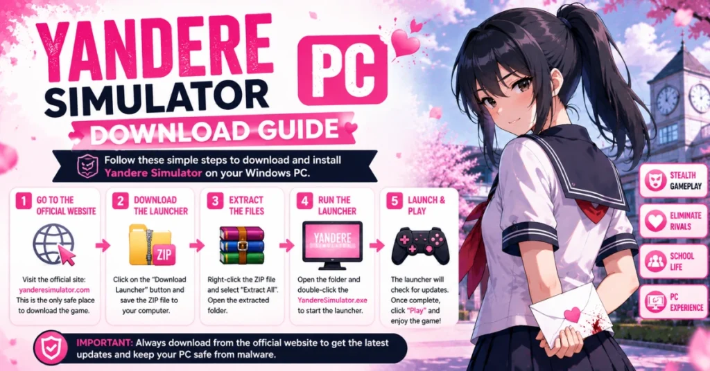 Yandere Simulator PC Download Guide