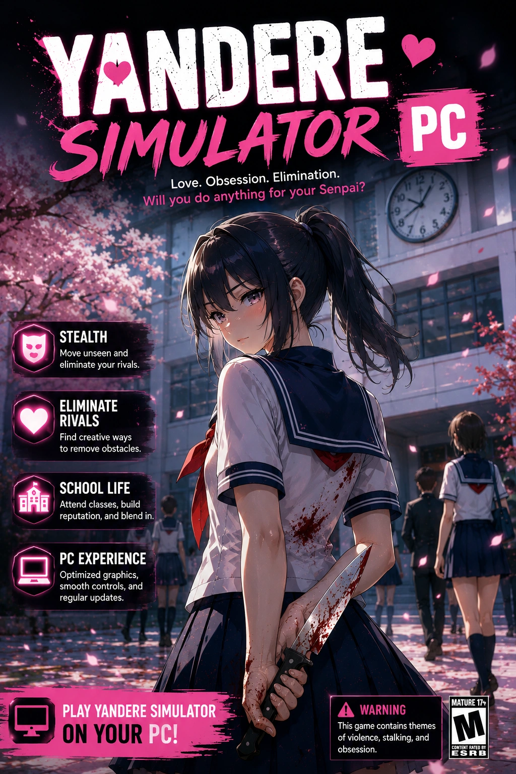 Yandere Simulator PC elemanths