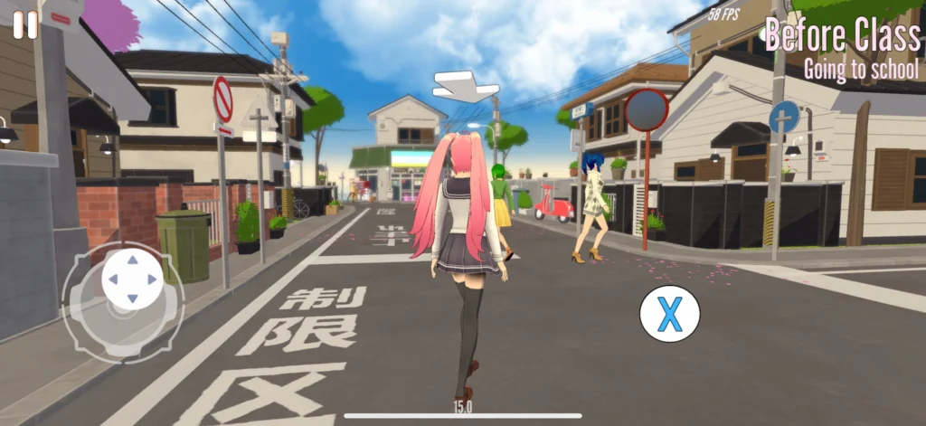 yandere simulator goging to school