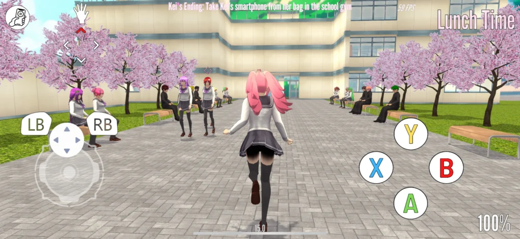 yandere simulator lunch time